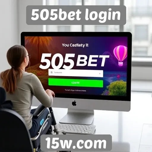 Acessibilidade e usabilidade do site 505bet login