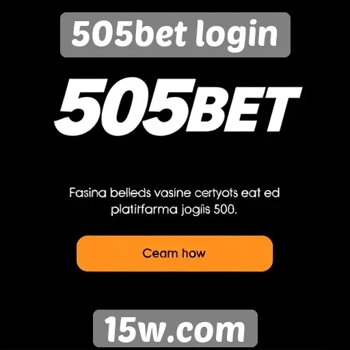 Como acessar a plataforma de jogos 505bet login