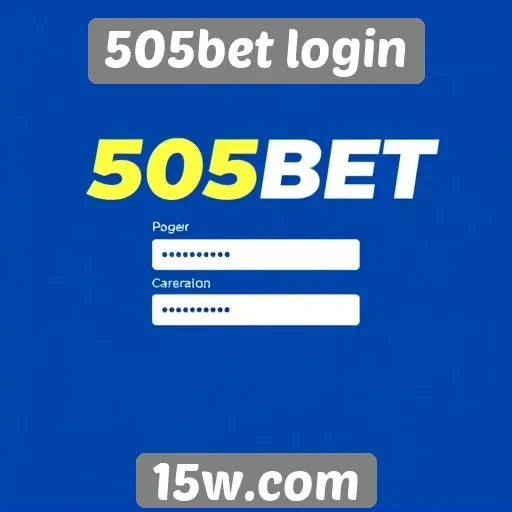 Cadastro e processo de login no 505bet