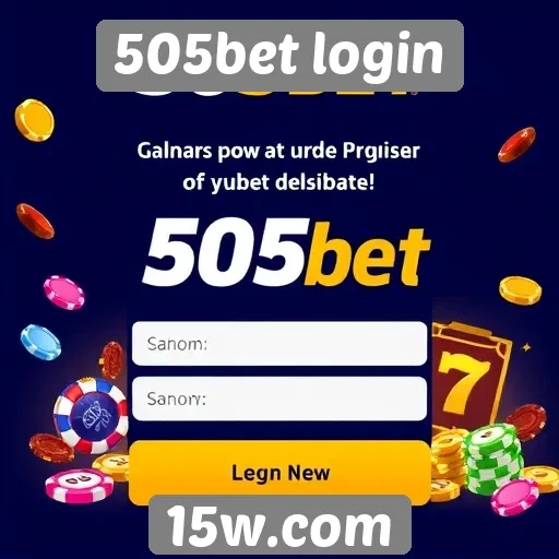 Processo de registro no site 505bet login